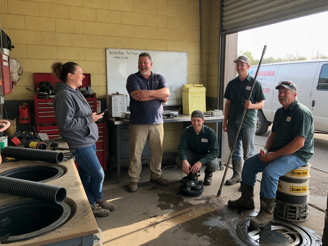 The Fort Wayne Pump Pros team at work in Fort Wayne