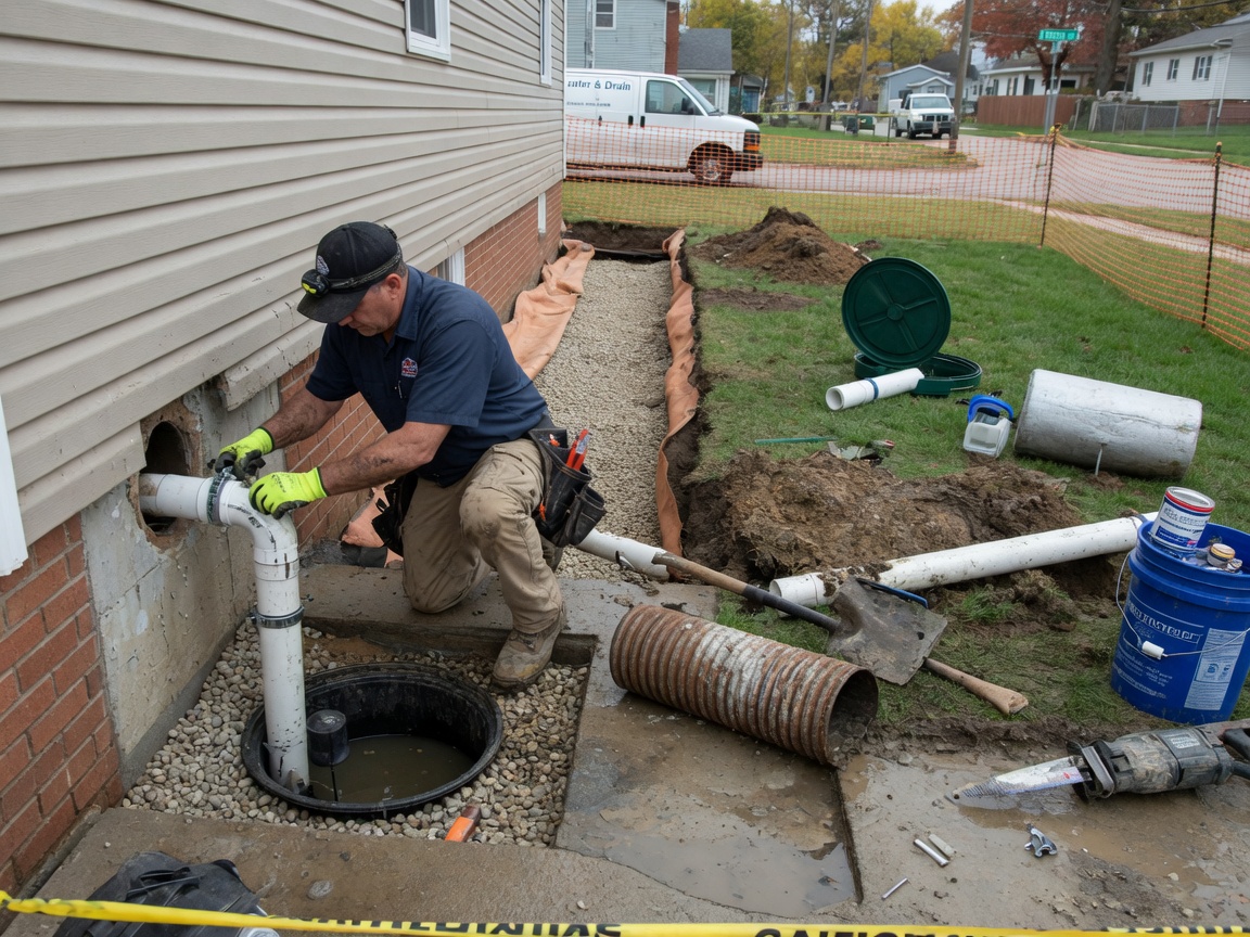 Sump Pump Discharge and Drainage Repair in Fort Wayne